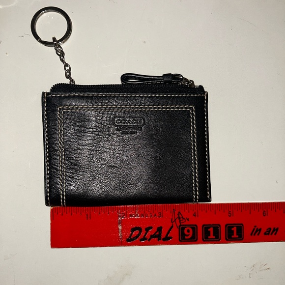 Coach Black key chain wallet - Picture 3 of 12